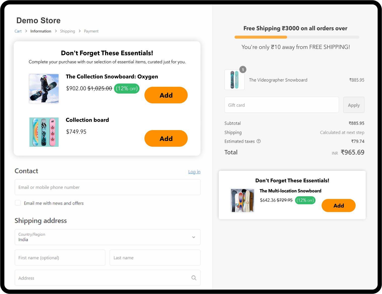 shopify checkout extension pro upsell and cross-sell